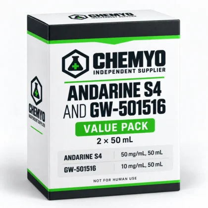 Chemyo Andarine S4 and GW-501516 value-pack carton showing two separately listed 50 mL items