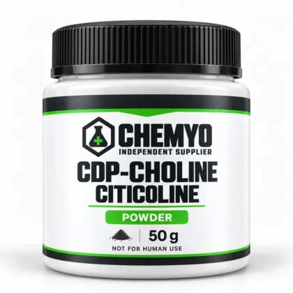 Chemyo CDP-Choline Citicoline powder packaging illustration, 50 g