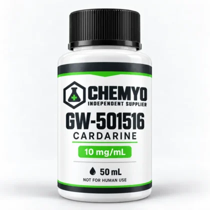 Chemyo GW-501516 Cardarine solution packaging illustration, 10 mg/mL, 50 mL