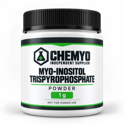 Chemyo Myo-Inositol Trispyrophosphate powder packaging illustration, 1 g