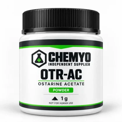 Chemyo OTR-AC Ostarine Acetate powder packaging illustration, 1 g